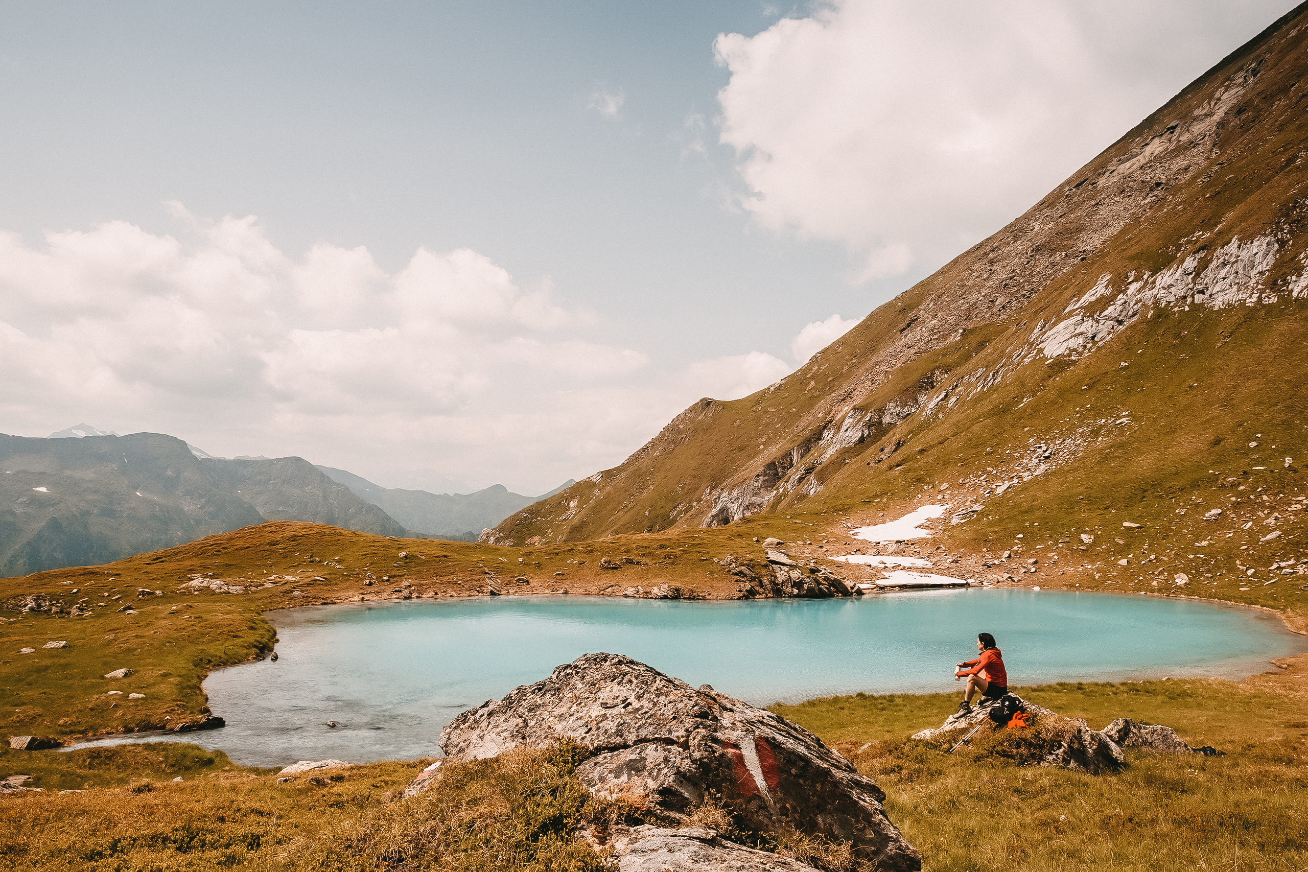 Rast am Bergsee